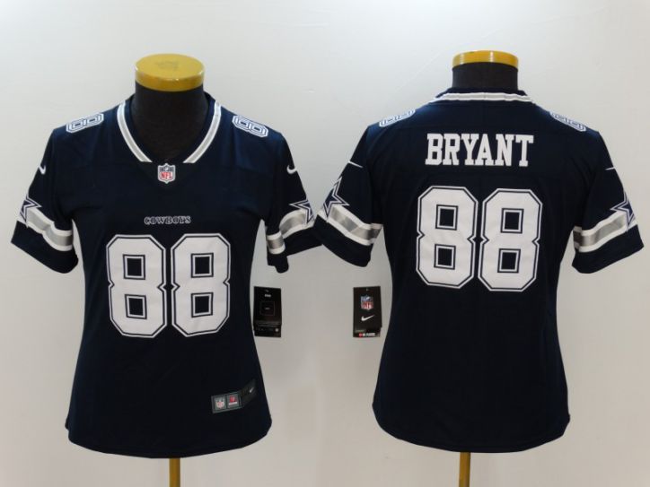 Women Dallas Cowboys 88 Bryant Blue Nike Vapor Untouchable Limited NFL Jerseys